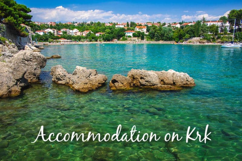 Hotels and campsites on the Island of Krk, Croatia