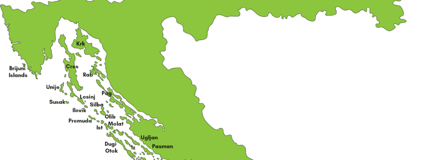 Map of the Croatian Islands - See where the islands are - Croatia