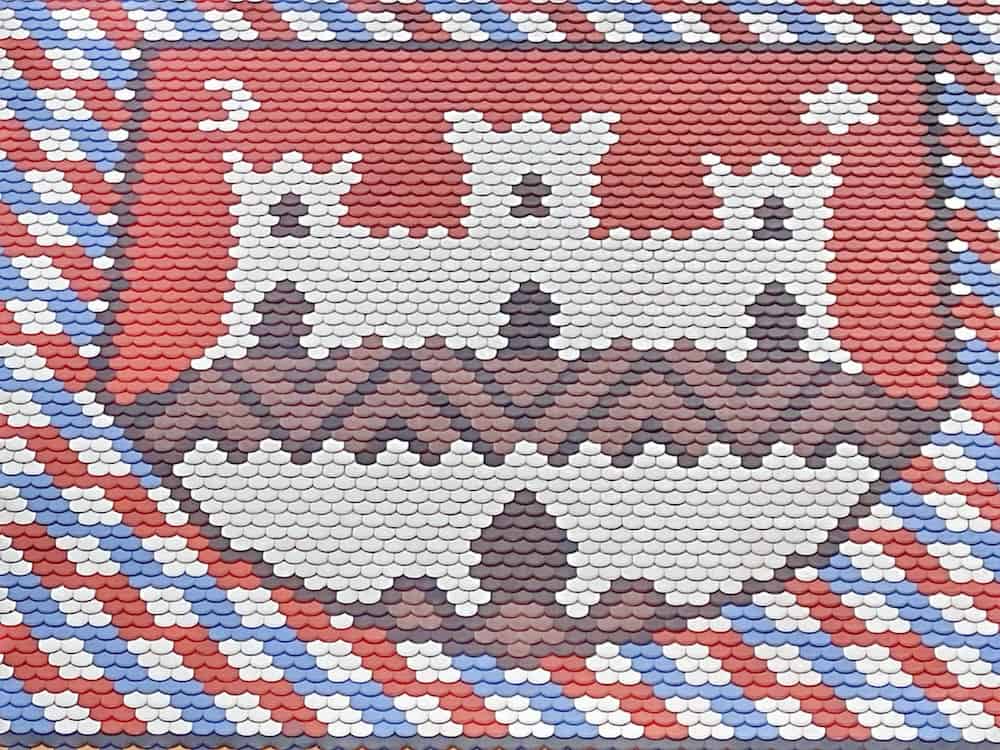 St Mark's Church, Coat of Arms of Zagreb closeup