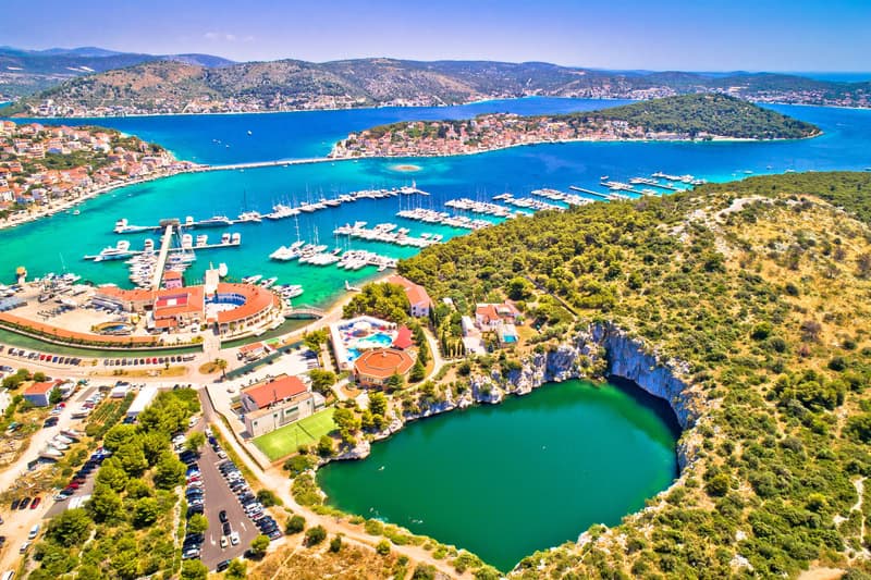 Rogoznica - Dragon's Eye Lake and Marina