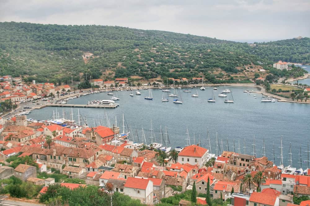 Vis Town as seen from up the hill